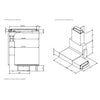 Opera Fonda Pro 900 DFP83B141 | 90 cm inductiekookplaat met afzuiging, 4 zones