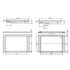 Opera Fonda Pro 900 DFP83C120 | 90 cm inductiekookplaat met afzuiging, 4 zones