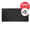 Opera Materia X5 | Inductie werkblad met 5 zones – Naadloos glas, ronde zone & Bridge-functie